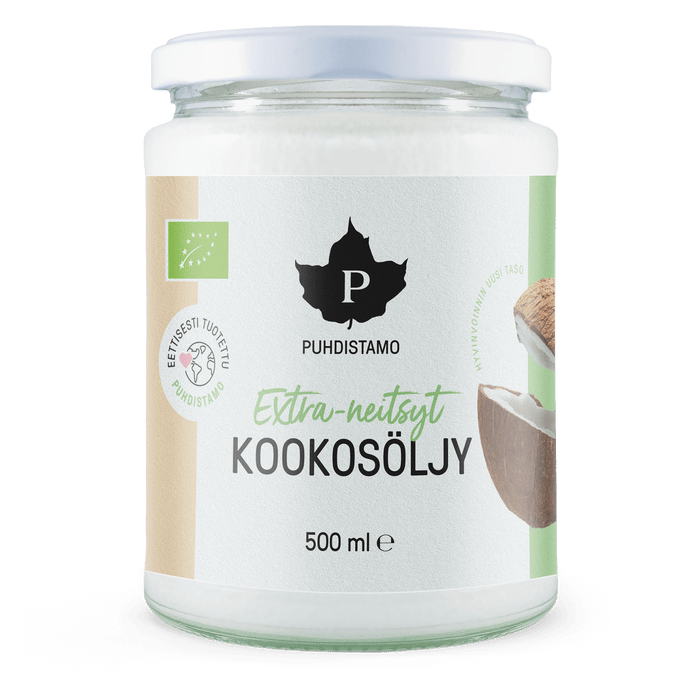 Puhdistamo Luomu Extra-neitsytkookosöljy 500 ml - Sinunapteekki.fi