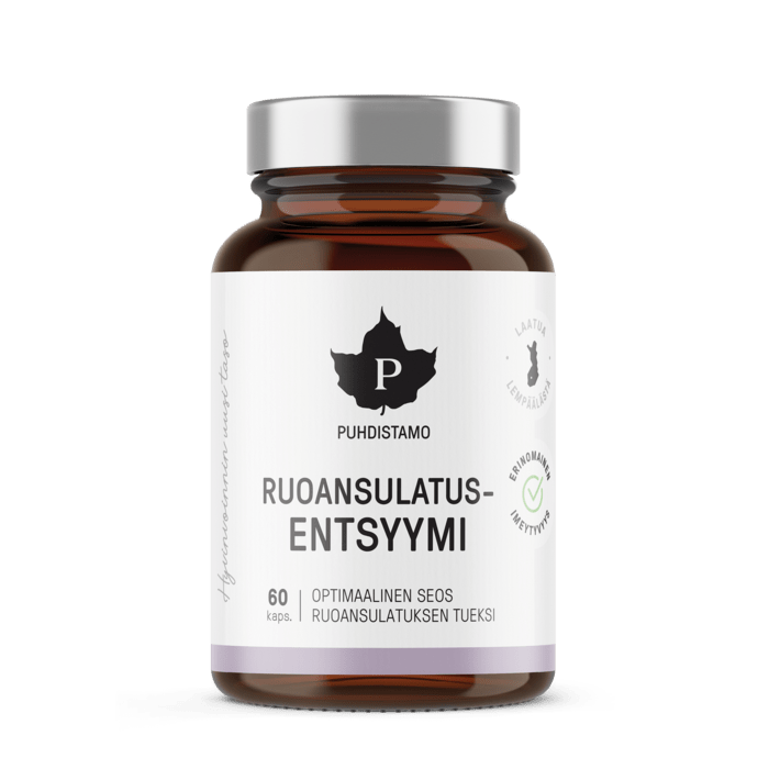 Puhdistamo Ruoansulatusentsyymi 60 kaps. - Sinunapteekki.fi