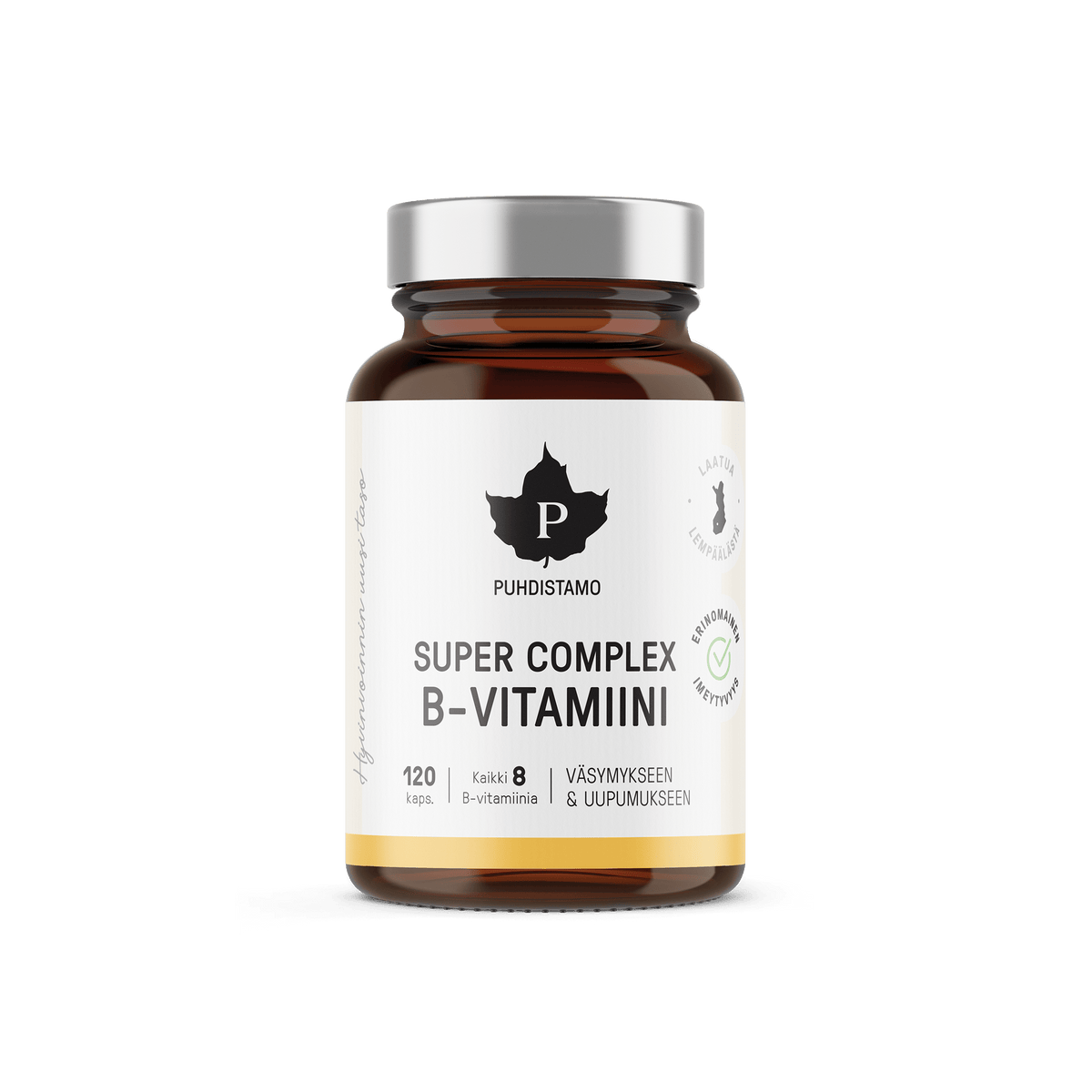 Puhdistamo Super Complex B-vitamiini 120 kaps. - Sinunapteekki.fi