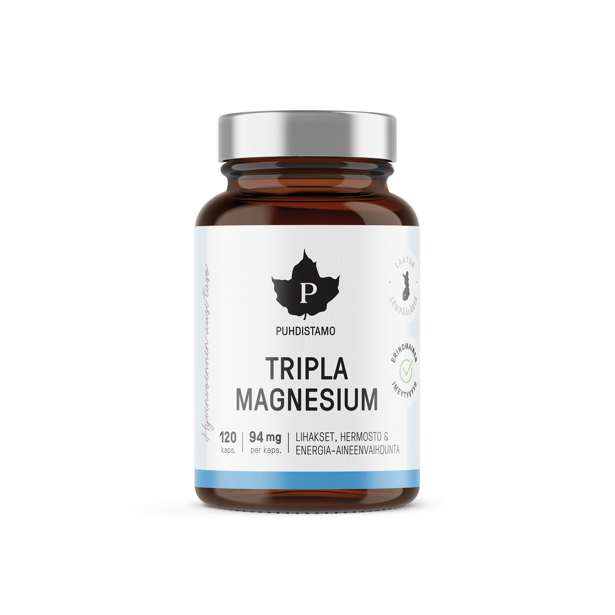 Puhdistamo Tripla Magnesium 120 kaps. - Sinunapteekki.fi