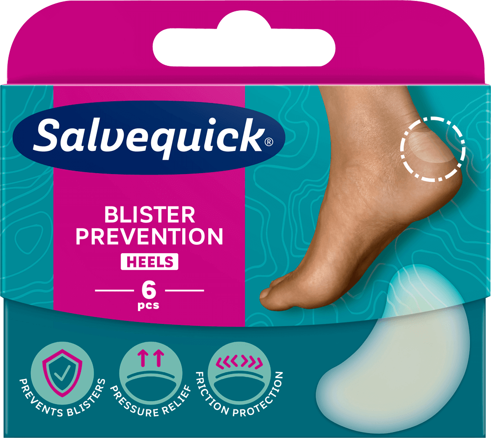 Salvequick Blister Prevention Heels - Rakkolaastari 6 kpl - Sinunapteekki.fi