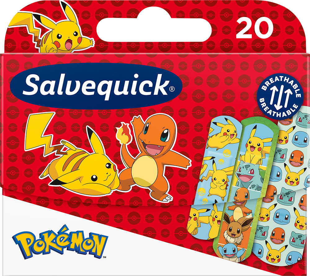 Salvequick Pokemon Laastarit 20 kpl