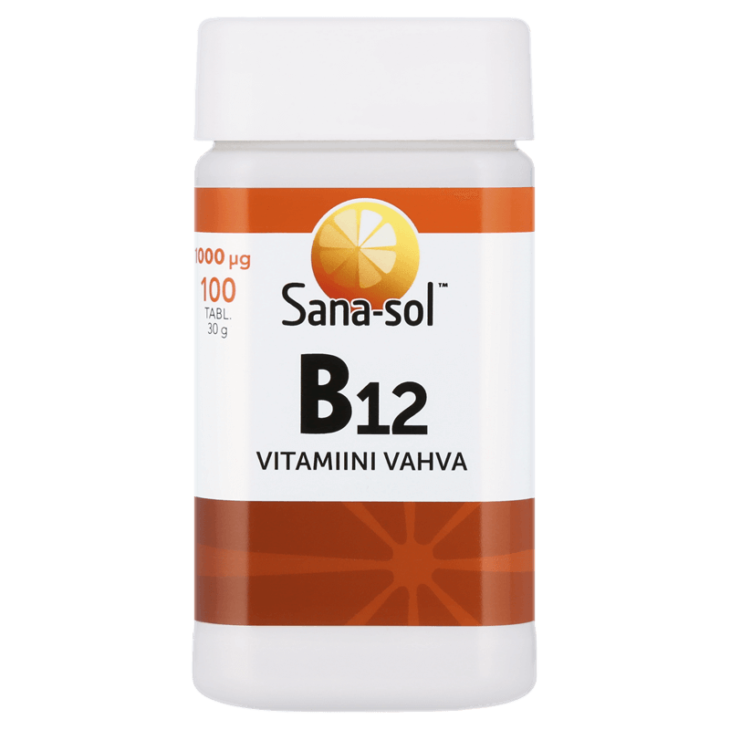 Sana-sol B12-vitamiini vahva 1000 µg - Sinunapteekki.fi