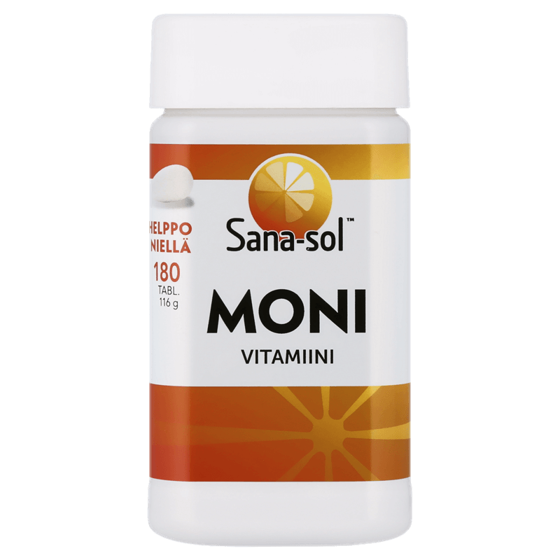 Sana-sol Monivitamiini 180 tabl. - Sinunapteekki.fi