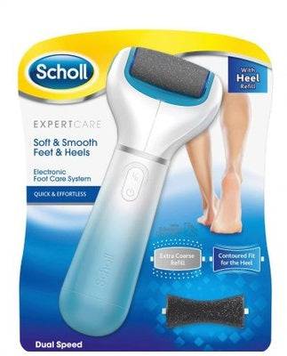 Scholl Velvety Smooth paristokäyttöinen jalkaraspi + vaihtopää