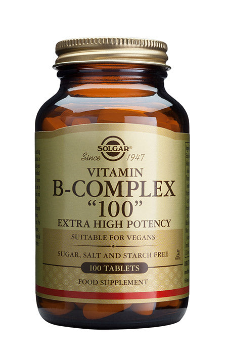 Solgar Vitamin B-Complex "100" - B-Vitamiinivalmiste 100 kaps. - erä