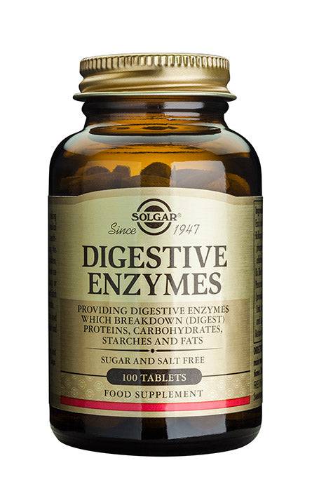 Solgar Digestive Enzymes - entsyymivalmiste - 100 tabl.