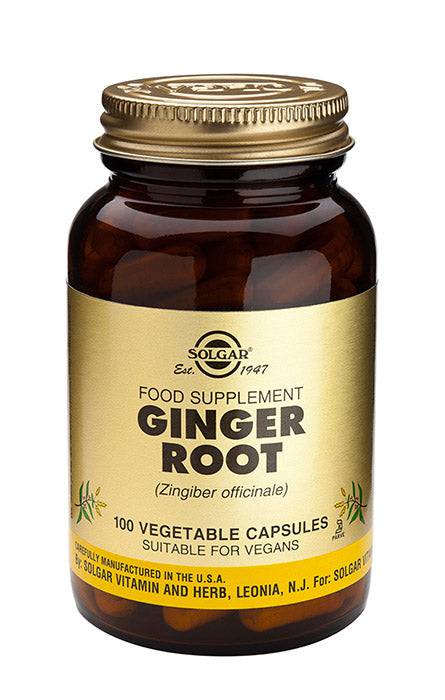 Solgar Ginger Root - Inkivääri Yrttivalmiste - 100 kaps. - Sinunapteekki.fi