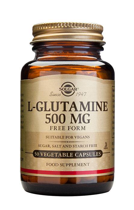 Solgar L-Glutamine 500 mg - Glutamiini 50 kaps. - Sinunapteekki.fi