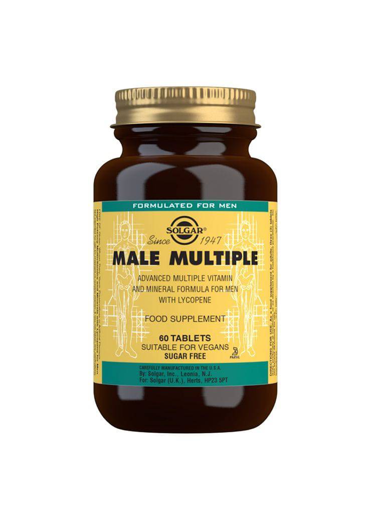 Solgar Male Multiple - Monivitamiini miehille 60 tabl. - Sinunapteekki.fi