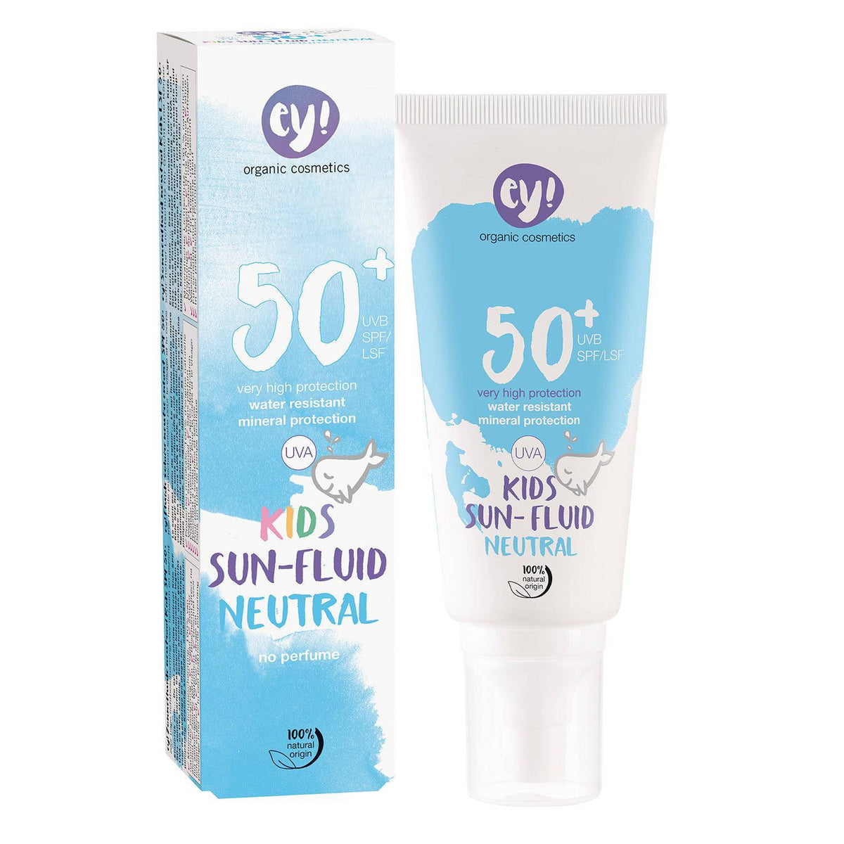 EY! Kids Sun-Fluid Neutral SPF50+ - Hajusteeton aurinkosuojasuihke 100 ml - Sinunapteekki.fi