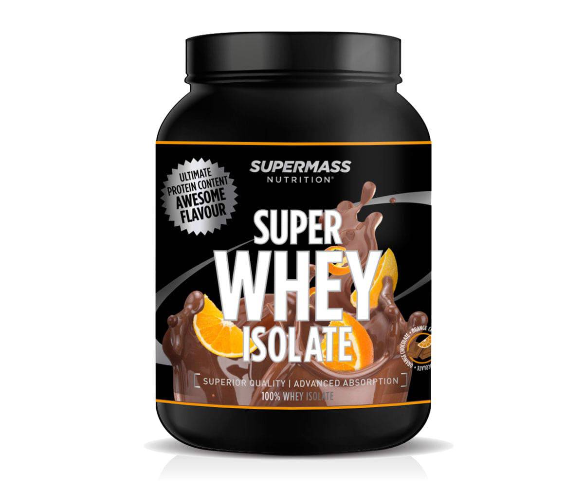 Supermass Nutrition Super Whey Isolate Orange & chocolate 1300 g - Sinunapteekki.fi