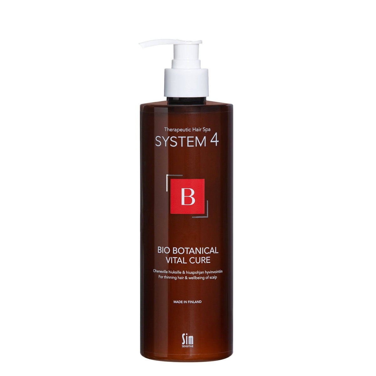 System 4 B Bio Botanical Vital Cure - Hoitoaine 500 ml - Sinunapteekki.fi