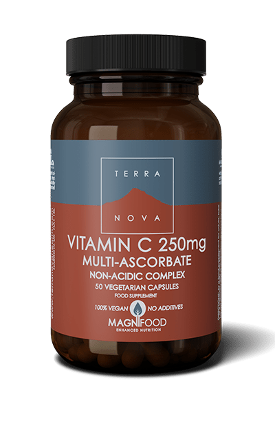 Terranova Vitamin C 250 mg Multi-Ascorbate Non-Acid Complex 50 kaps. - poistuu - Sinunapteekki.fi