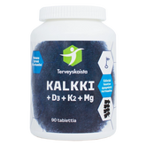 Terveyskaista Kalkki + D3 + K2 + Mg 90 tabl.