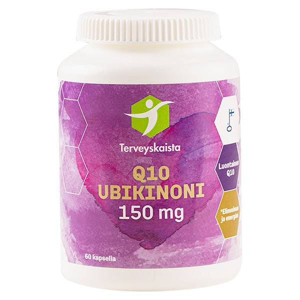 Terveyskaista Q10 Ubikinoni 150 mg 60 kaps. - Sinunapteekki.fi