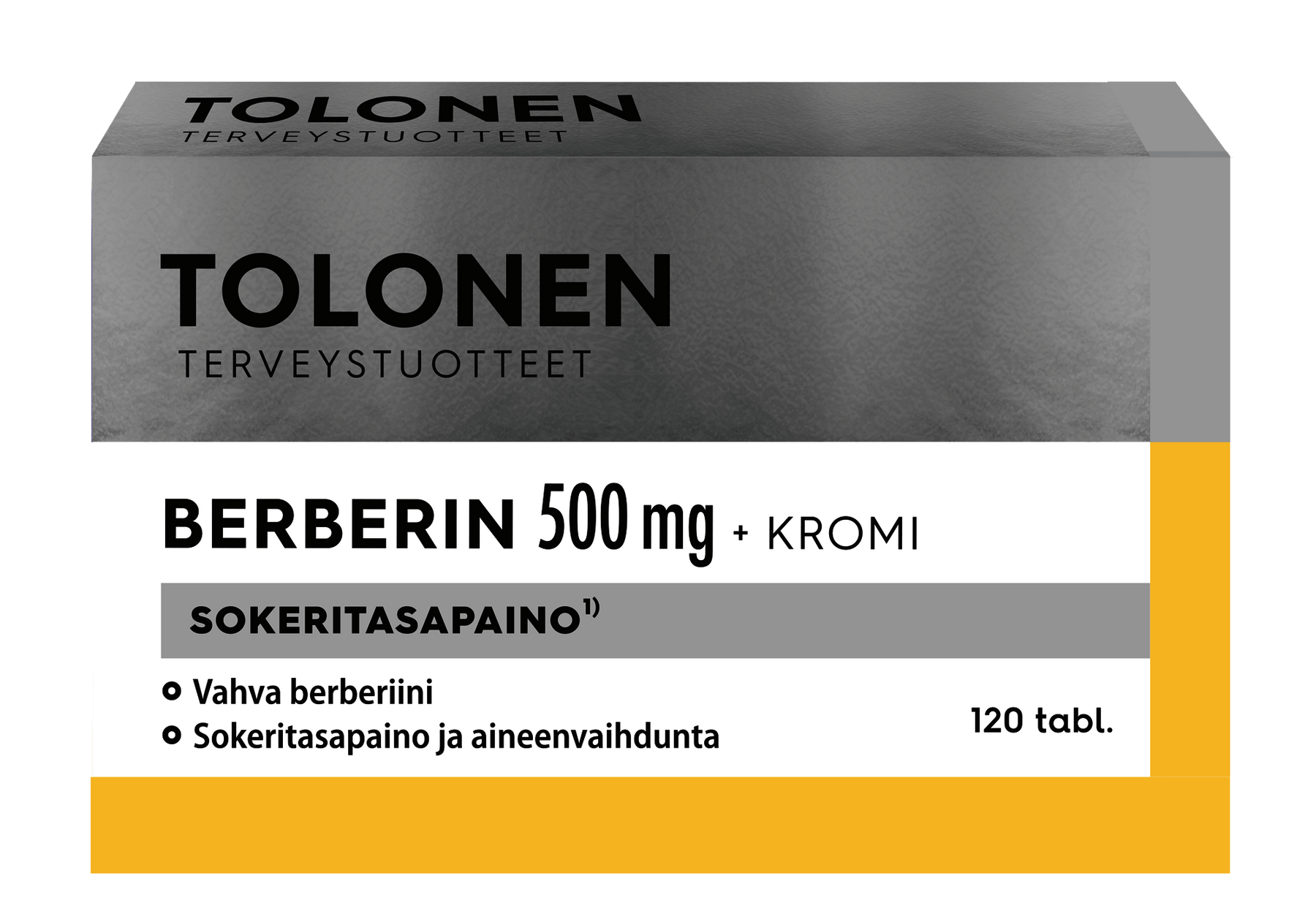 Tolonen Berberin 500 mg + Kromi 120 tabl. - Sinunapteekki.fi