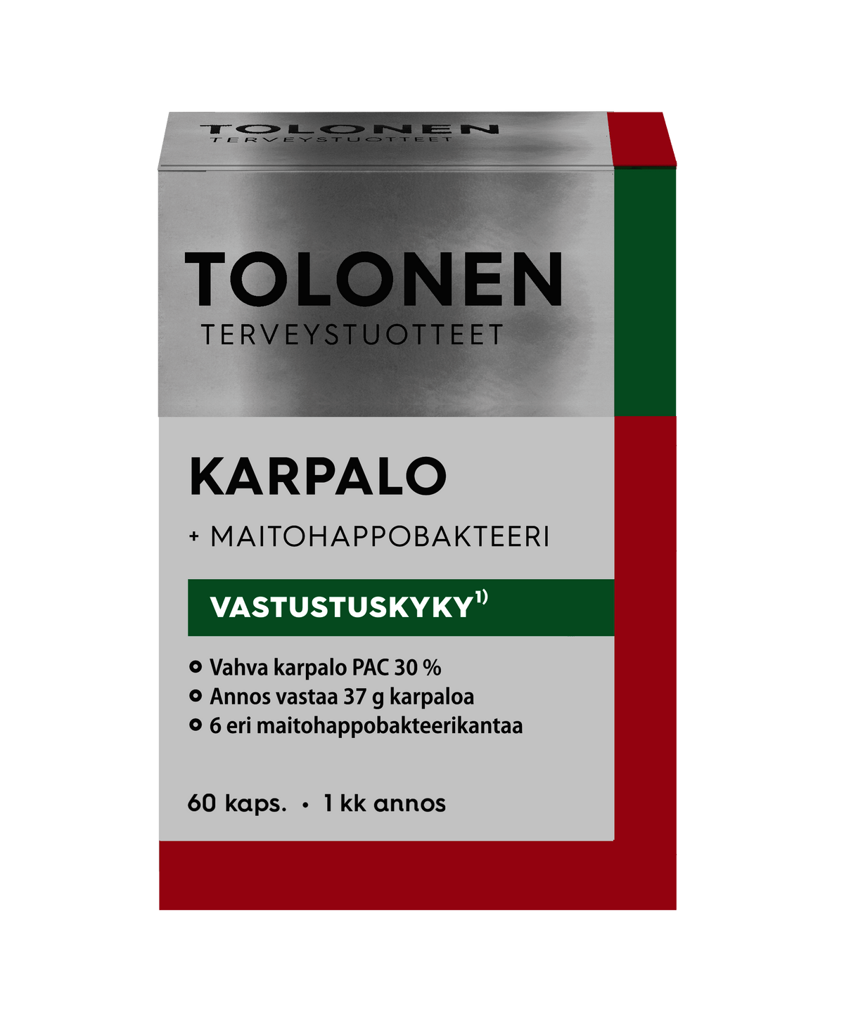 Tolonen Karpalo + Maitohappobakteeri 60 kaps. - Sinunapteekki.fi