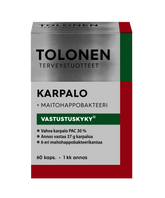 Tolonen Karpalo + Maitohappobakteeri 60 kaps.