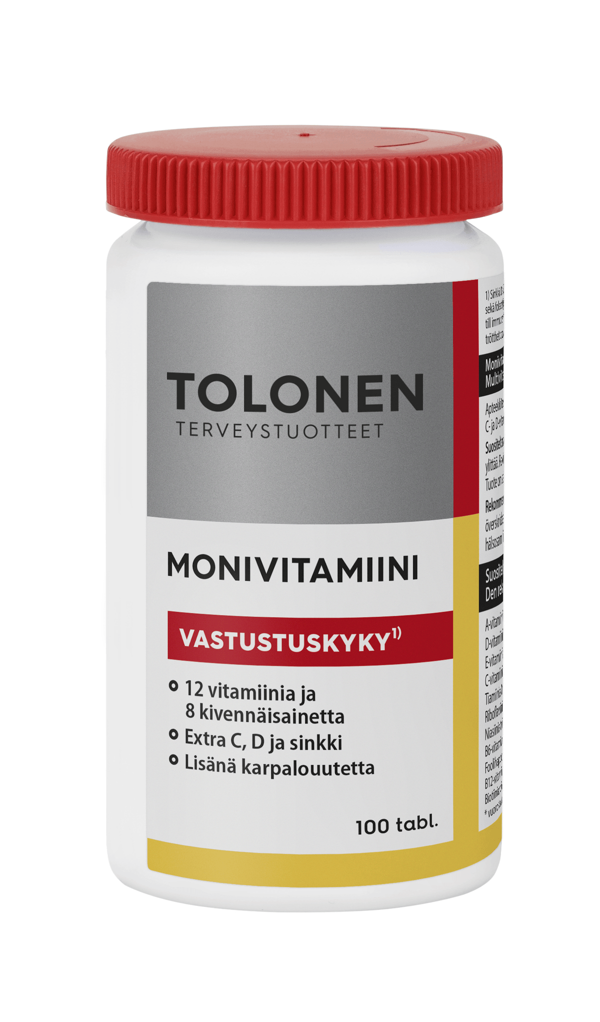 Tolonen Monivitamiini Vastustuskyky 100 tabl. - Sinunapteekki.fi