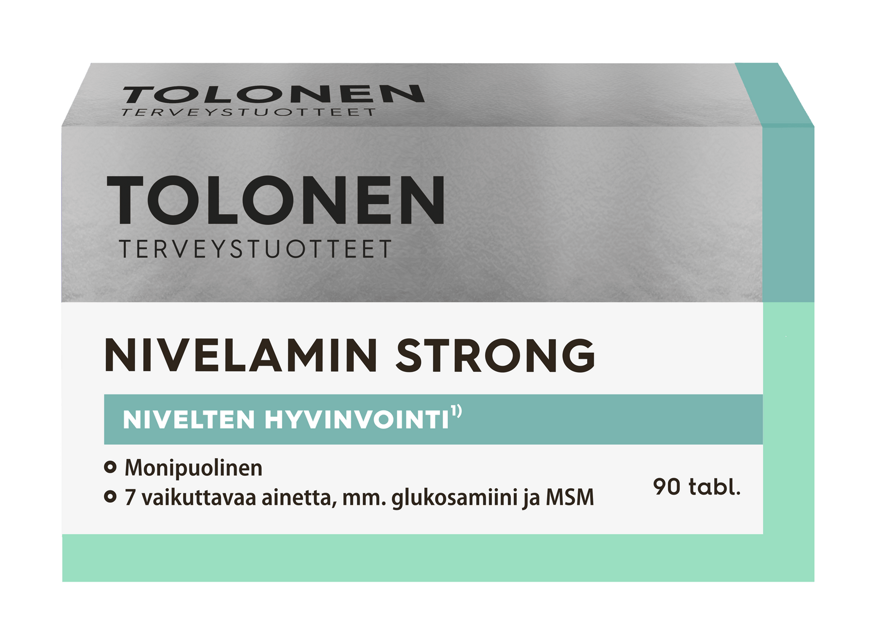 Tolonen Nivelamin Strong - Glukosamiini-kurkuma-MSM -ravintolisä 90 tabl. - Päiväys 02/2025 - Sinunapteekki.fi