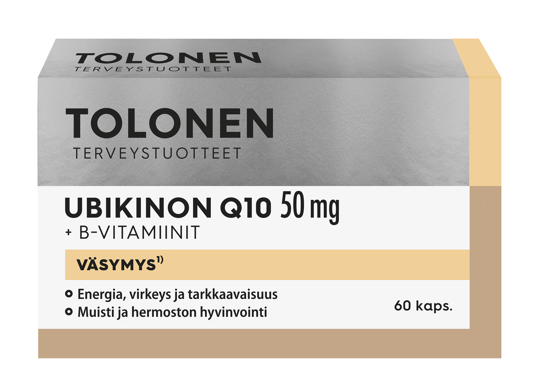 Tolonen Ubikinon Q10 50 mg 60 kaps. - Päiväys 03/2024