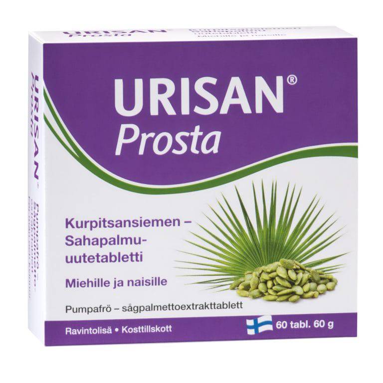 Urisan Prosta - Kurpitsansiemen- sahapalmu- uutetabletti 60 tabl. - Sinunapteekki.fi
