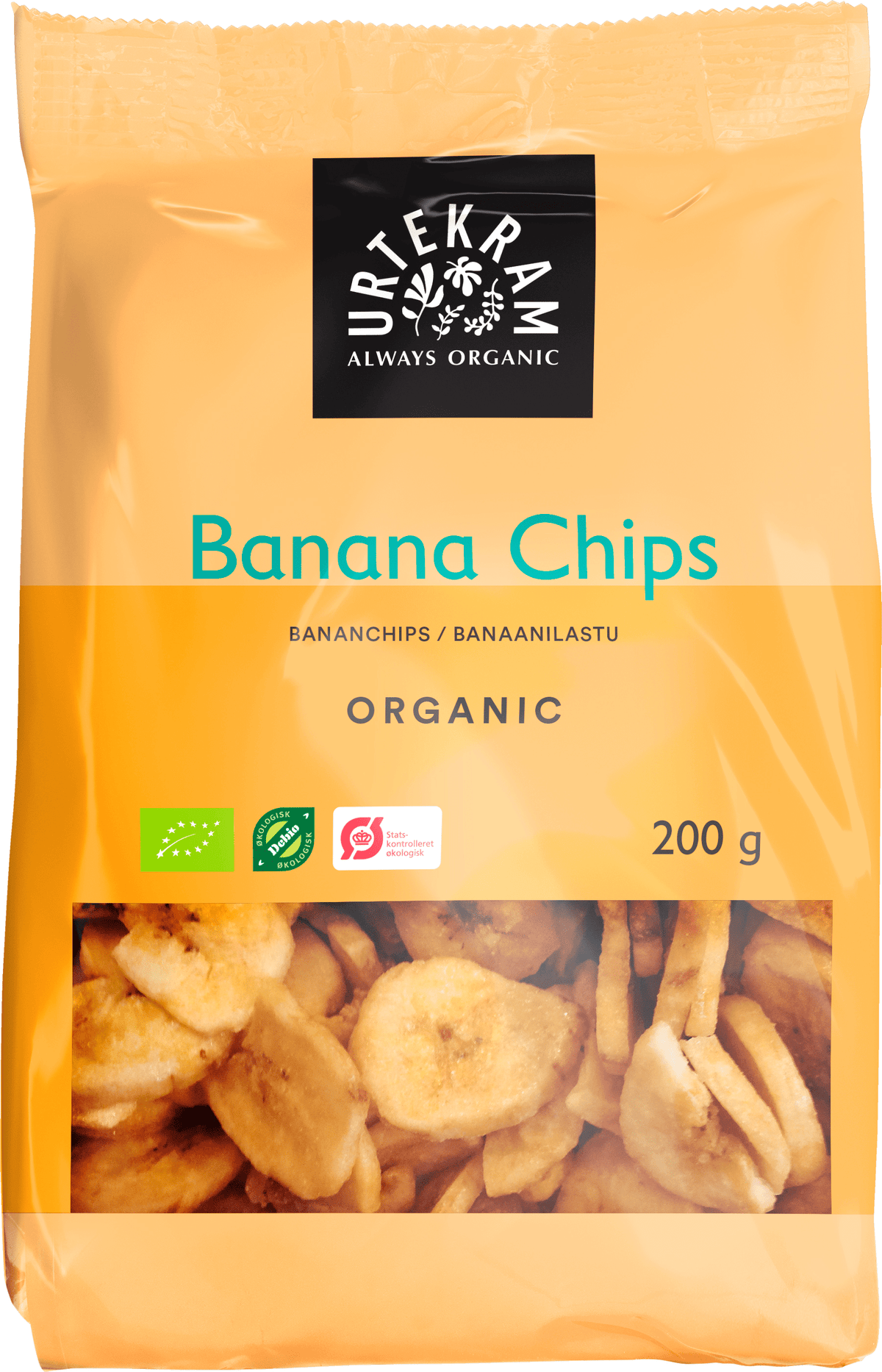 Urtekram Banaanilastu 200 g - Sinunapteekki.fi