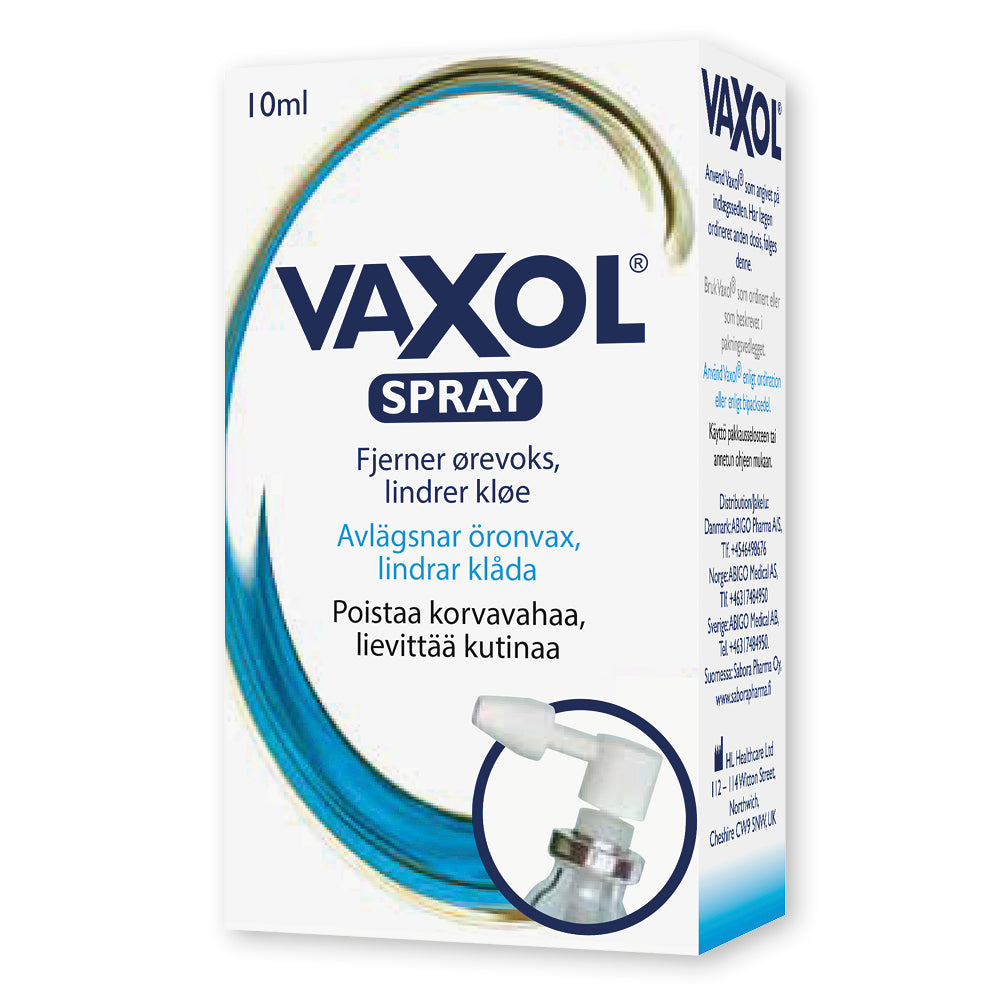 Vaxol Spray - Pehmentää ja poistaa korvavahaa 10 ml