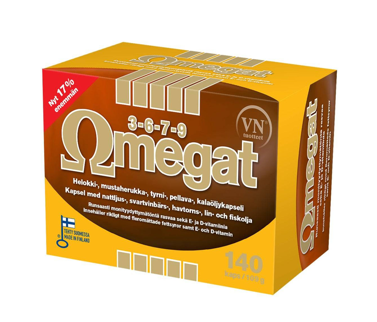 Omegat 3-6-7-9 140 kaps. - Sinunapteekki.fi