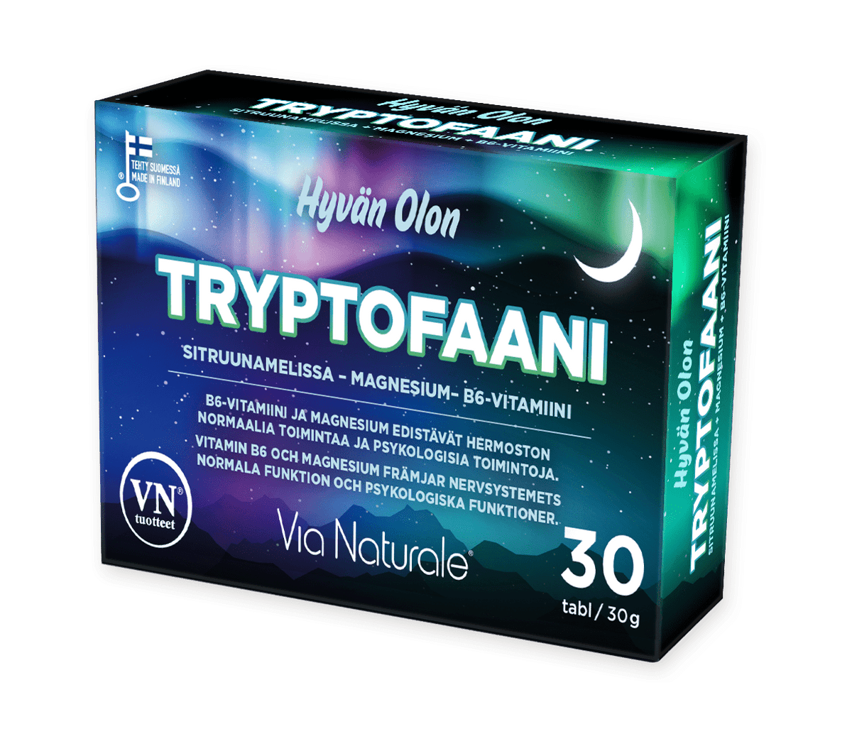 Hyvän Olon Tryptofaani 30 tabl. - Sinunapteekki.fi