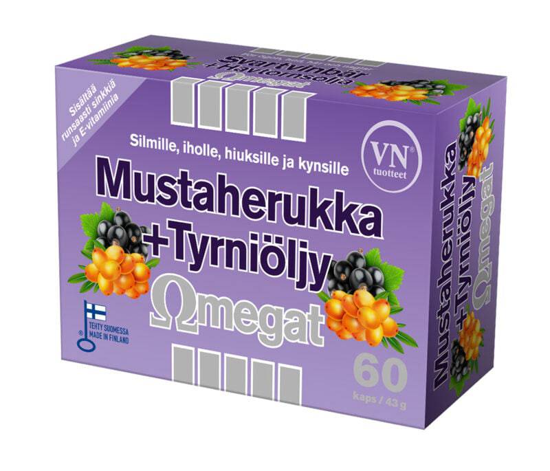 Mustaherukka + Tyrniöljy Omegat 60 kaps. - Sinunapteekki.fi