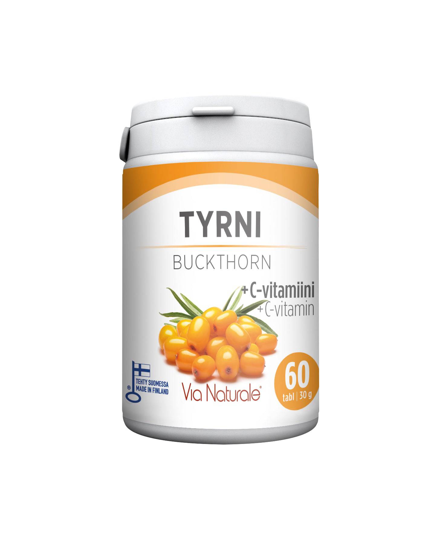 Tyrni + C-vitamiini 60 tabl - Sinunapteekki.fi