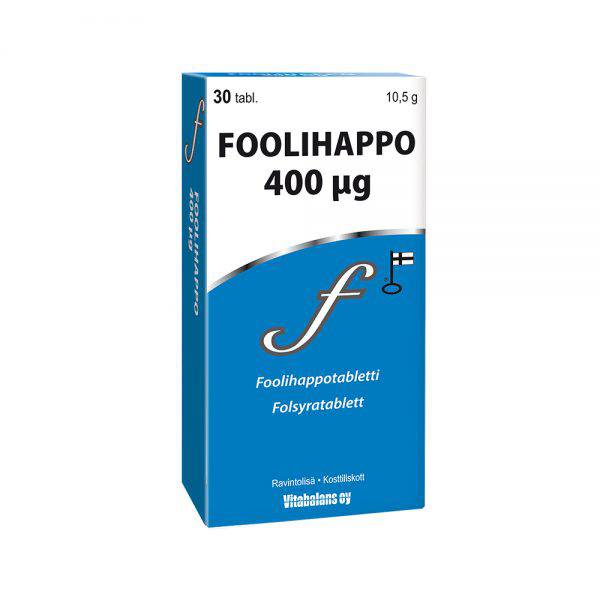 Foolihappo 400 mikrogrammaa - Sinunapteekki.fi