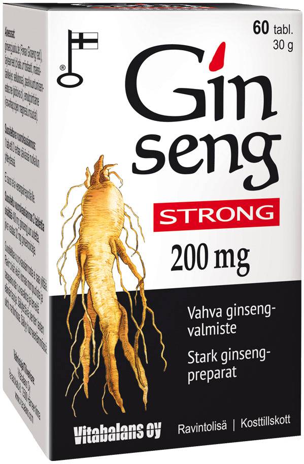 Ginseng Strong 200 mg - Sinunapteekki.fi