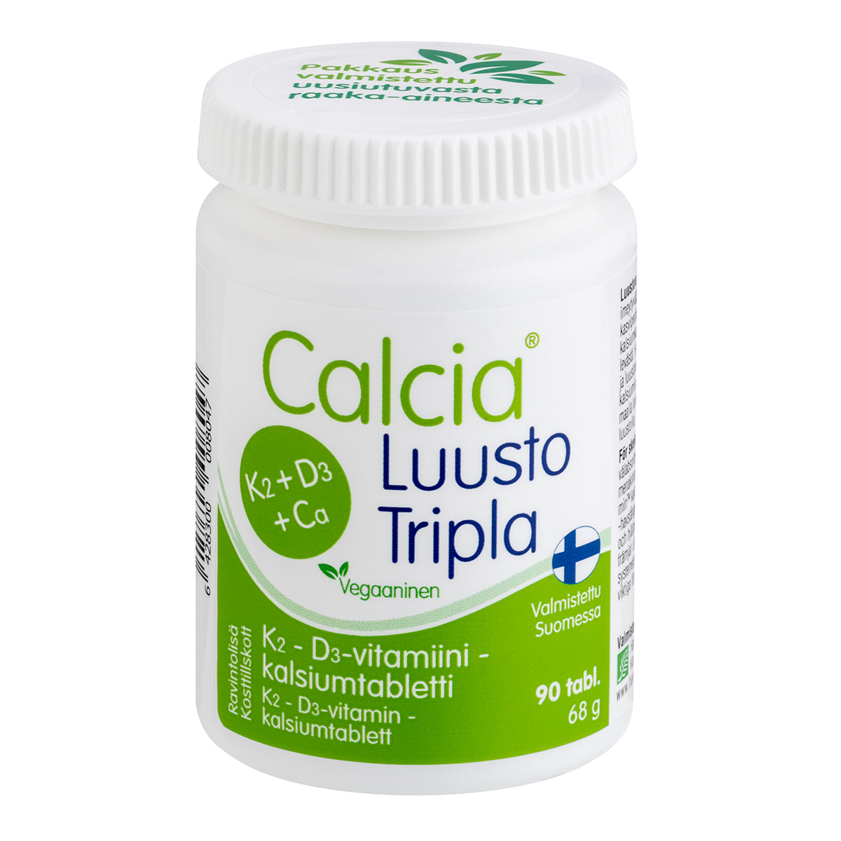 Calcia Luusto Tripla - K2 - D3-vitamiini-Kalsiumtabletti 90 tabl.