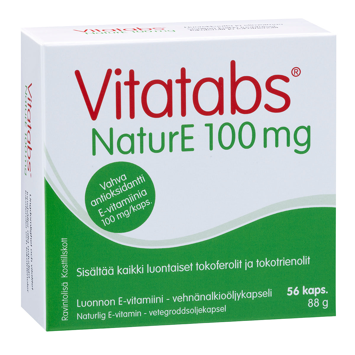 Vitatabs NaturE 100 mg - E-vitamiini 56 kaps.