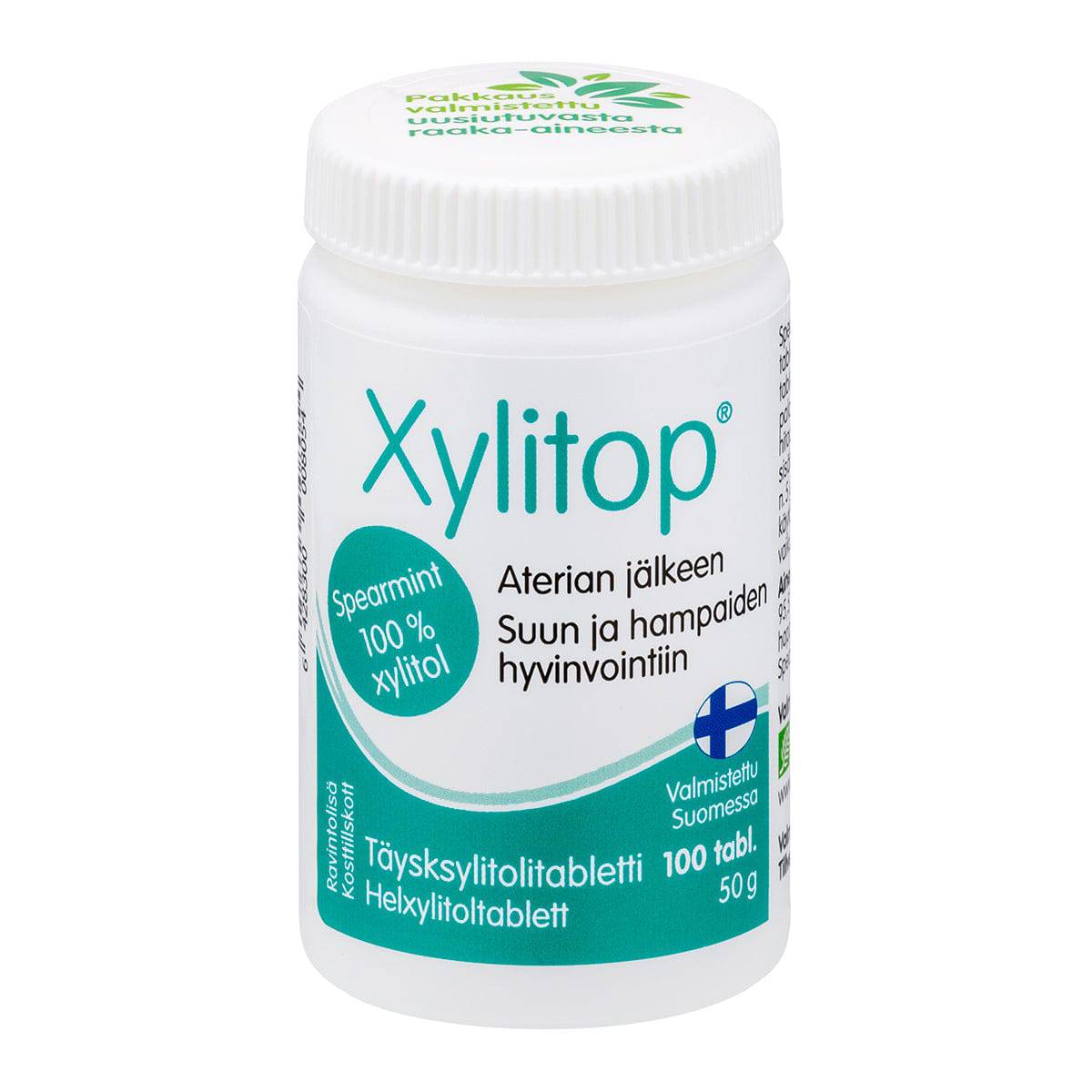 Xylitop Spearmint - Täysksylitolipastilli 100 tabl. - Sinunapteekki.fi