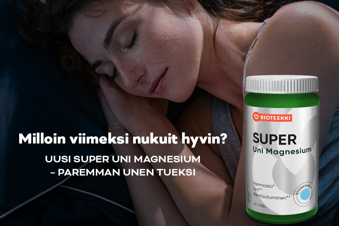 Bioteekin Super Uni Magnesium – paremman unen tueksi