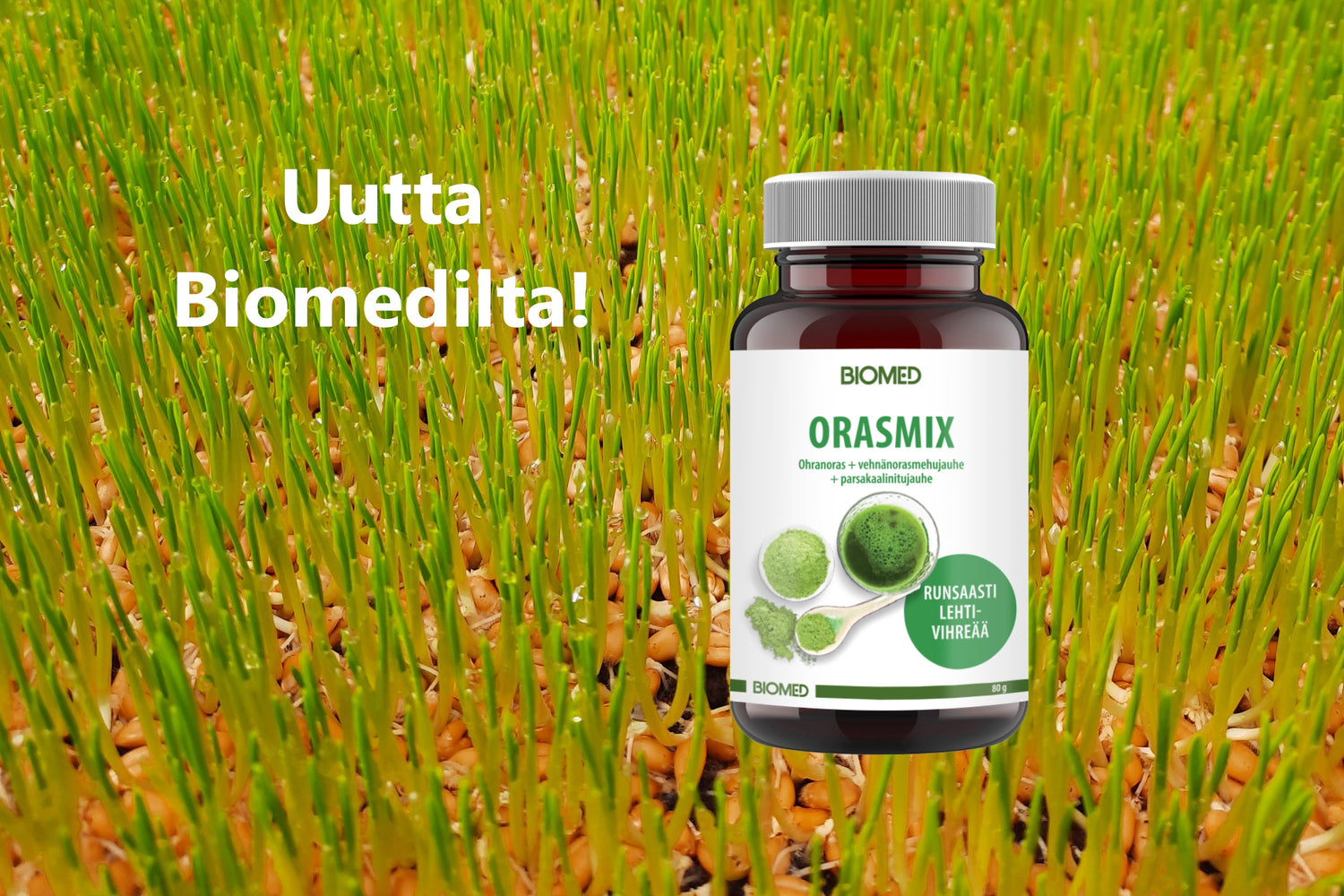 Uutta Biomedilta - Orasmix viherjauhe