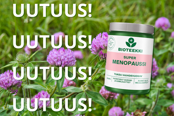 Luontaista tukea vaihdevuosiin: Bioteekin Super Menopaussi