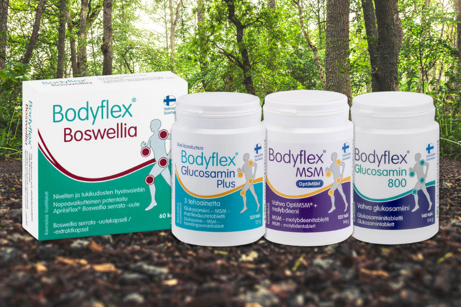 Bodyflex -tuotesarja liikkuvalle ihmiselle