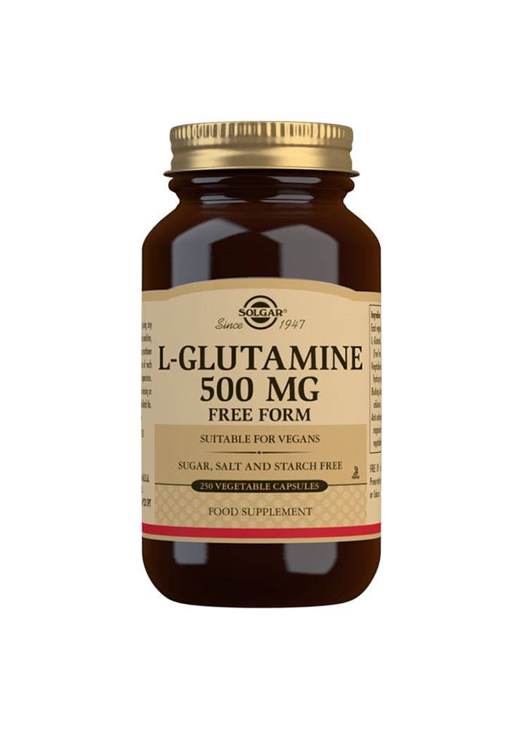 Solgar L-Glutamine 500mg - Glutamiini 250 kaps. - Päiväys 03/2024
