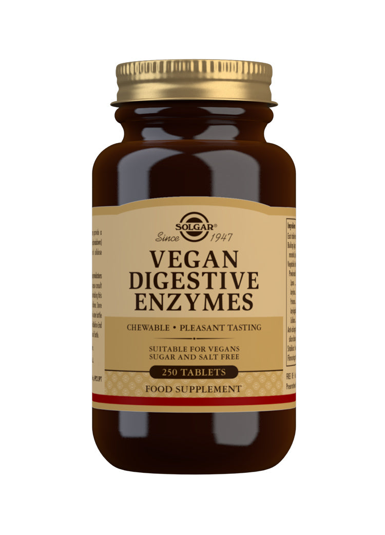 Solgar Vegan Digestive Enzymes - Ruuansulatusentsyymi 250 tabl.