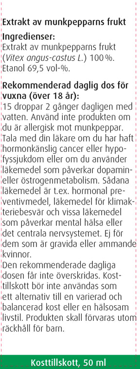 A.Vogel Hormone Balance - siveydenpuunhedelmäuute 50 ml - erä