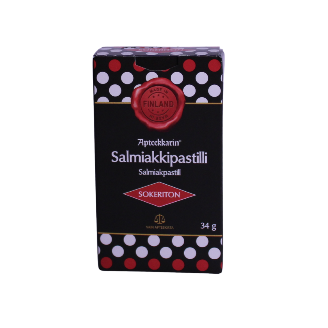 Apteekkarin Salmiakkipastilli, sokeriton