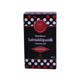 Apteekkarin Salmiakkipastilli, sokeriton