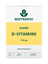 Bioteekin Super D-vitamiini 100 µg 60 kaps.
