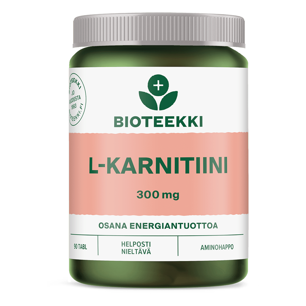 Bioteekki L-Karnitiini 300 mg 90 tabl.