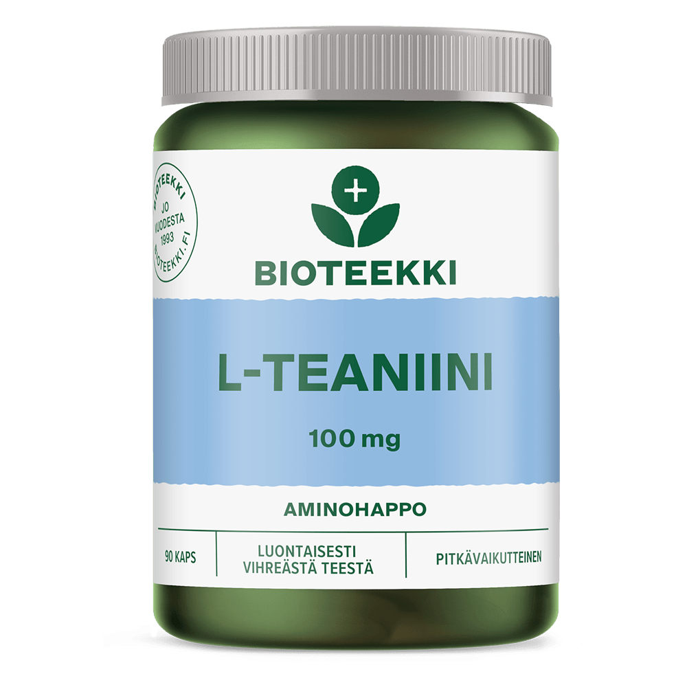 Bioteekki L-Teaniini 100 mg 90 kaps.